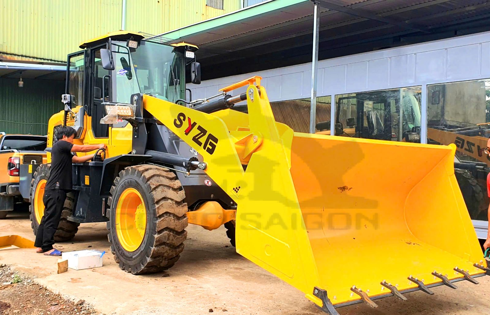 Máy Xúc Lật SYZG T940 Gầu 1.2 Khối - Chiều Cao Xả Tải 4.5m