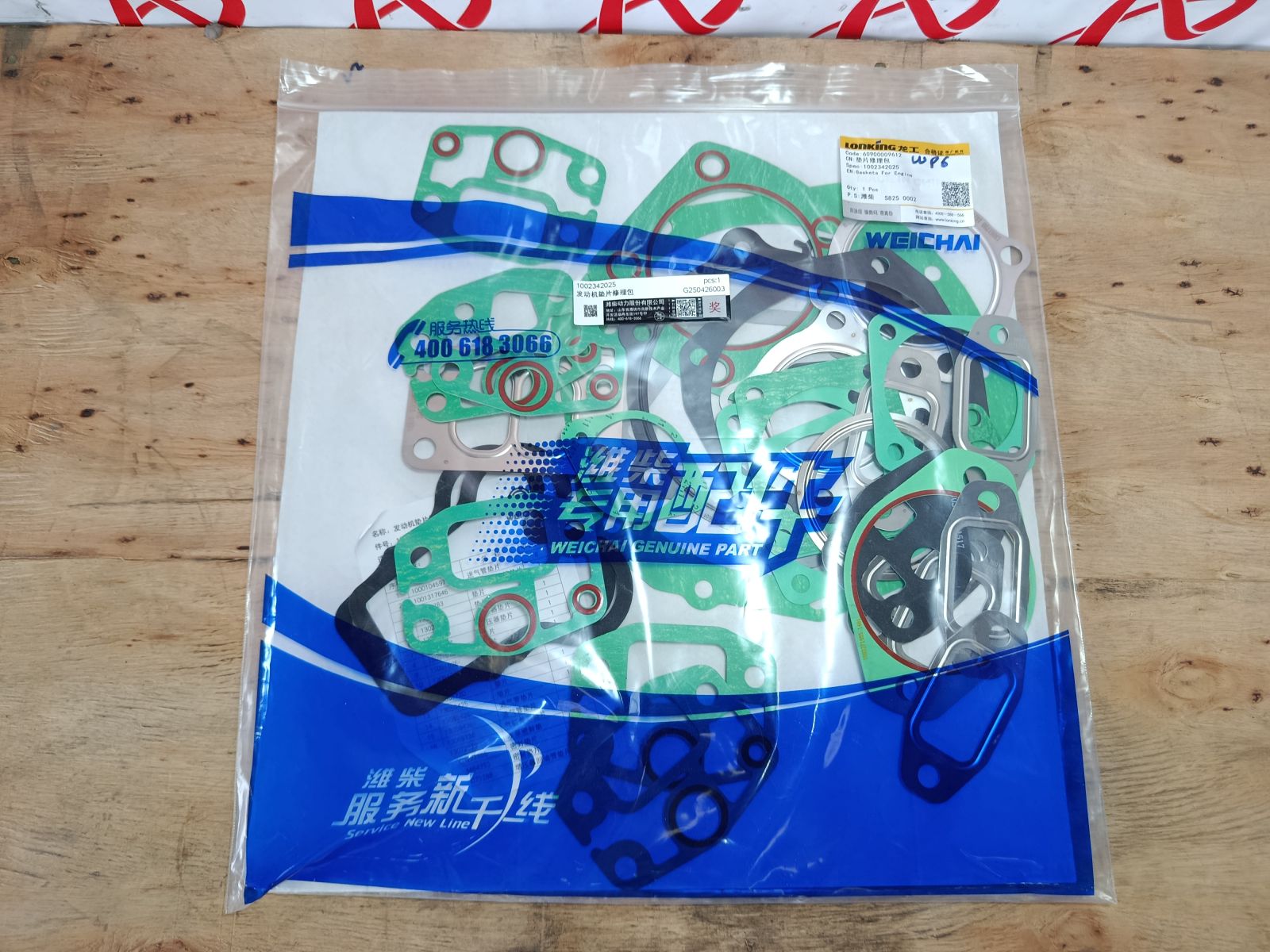 Các chi tiết gioăng WP6 trong bộ đại tu