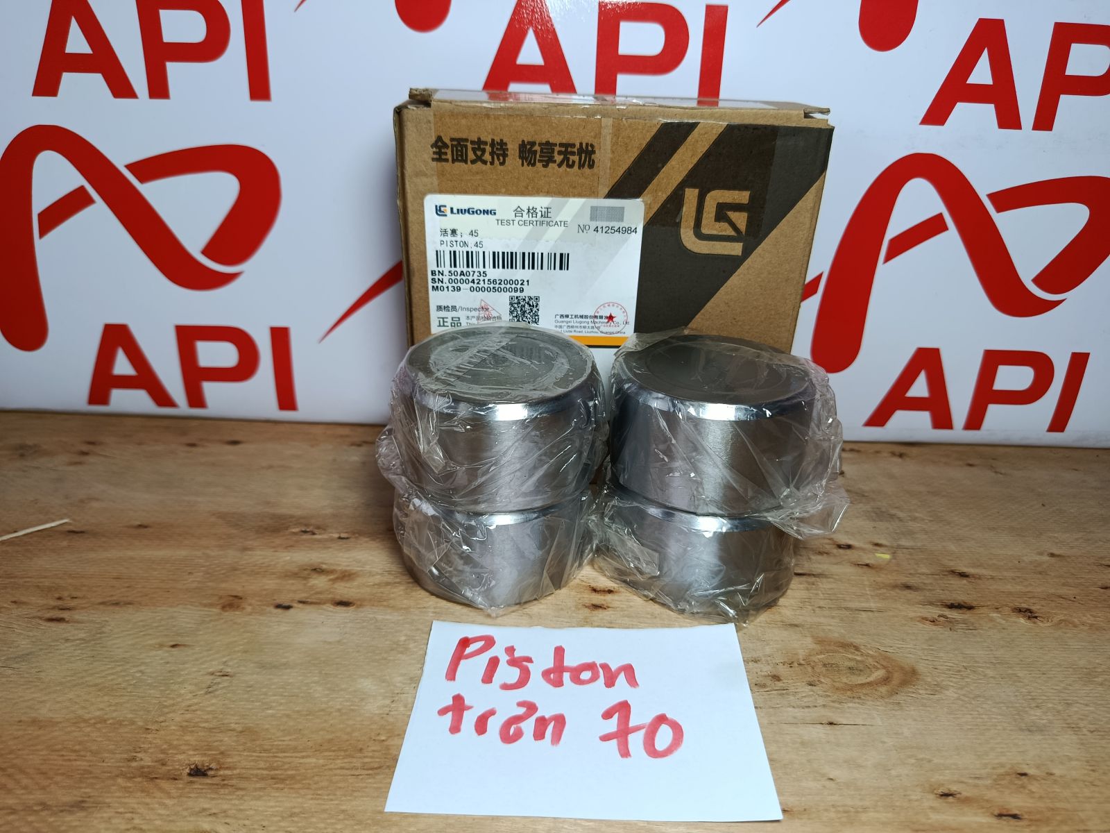 Piston Thắng Trơn Xe Xúc LiuGong Đường Kính 70